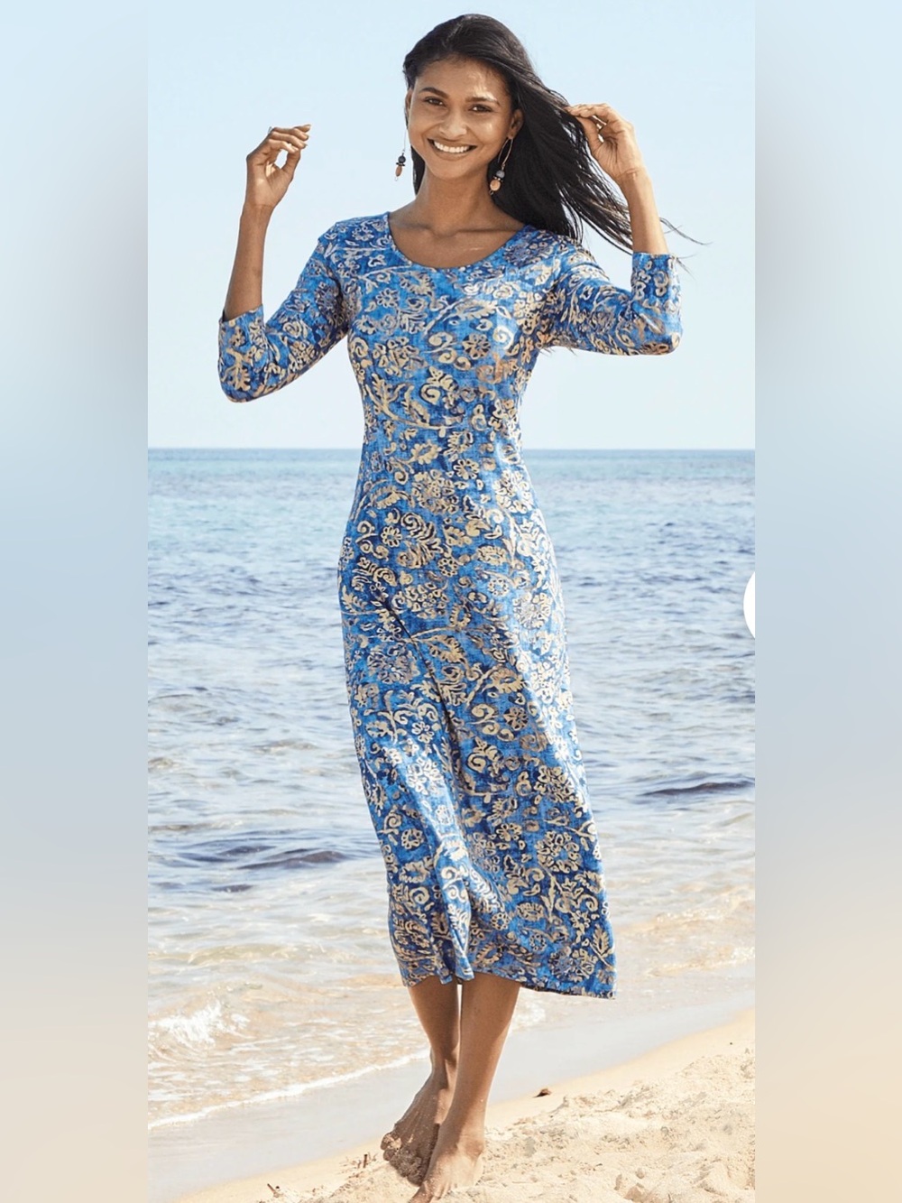 Peruvian Connection Ravello Dress in Aster M